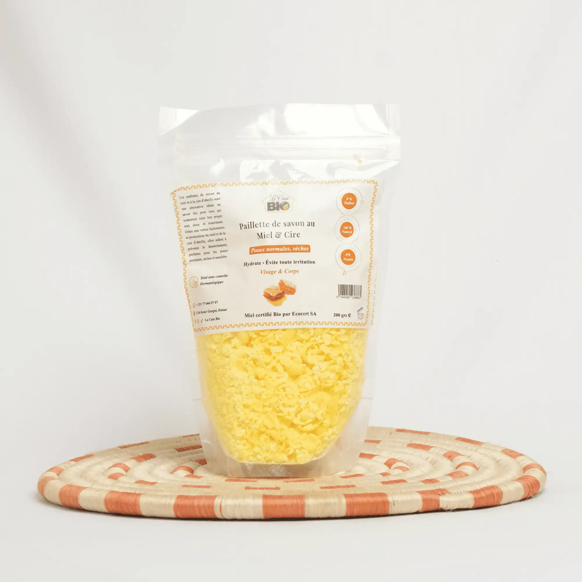 Paillettes de savon Miel & Cire
