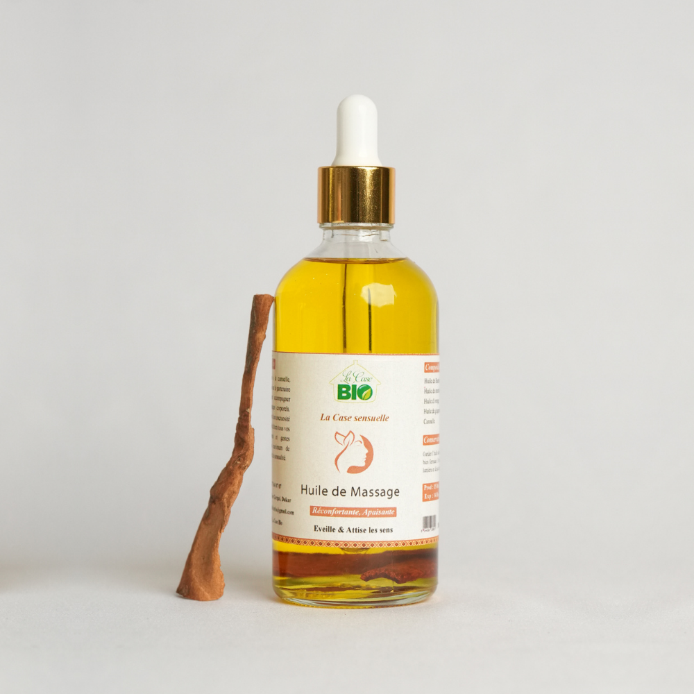 Huile de massage apaisante