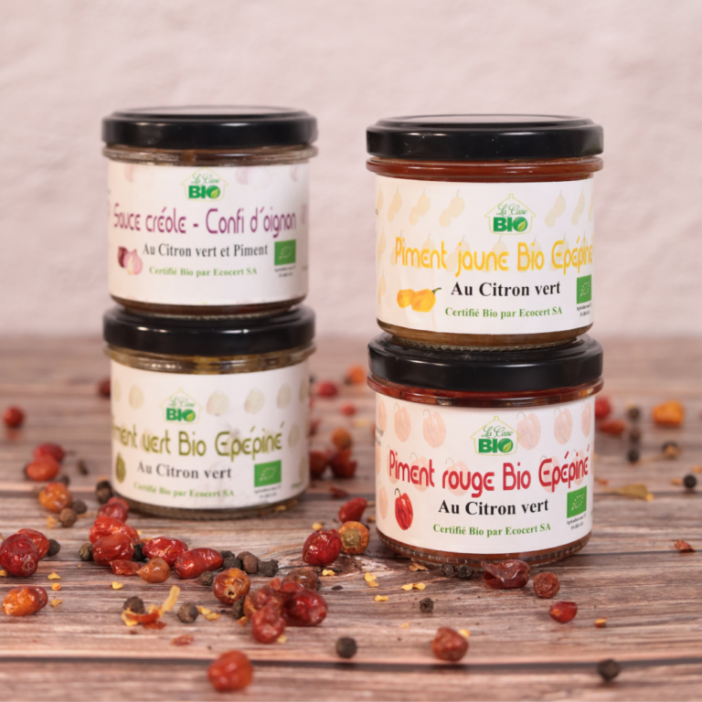 Purées de piment Bio Epépinées